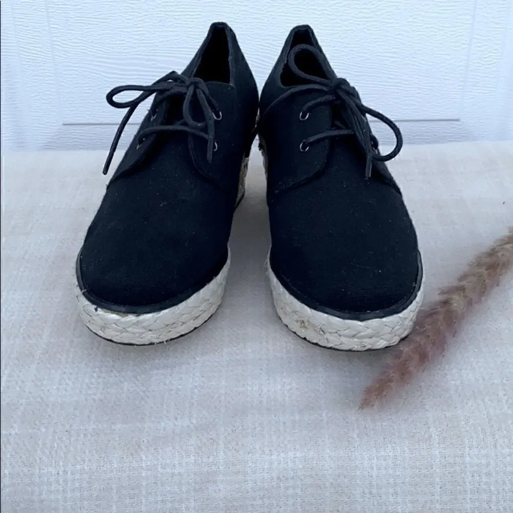 COPY - Shoemint Color block Platform Espadrille